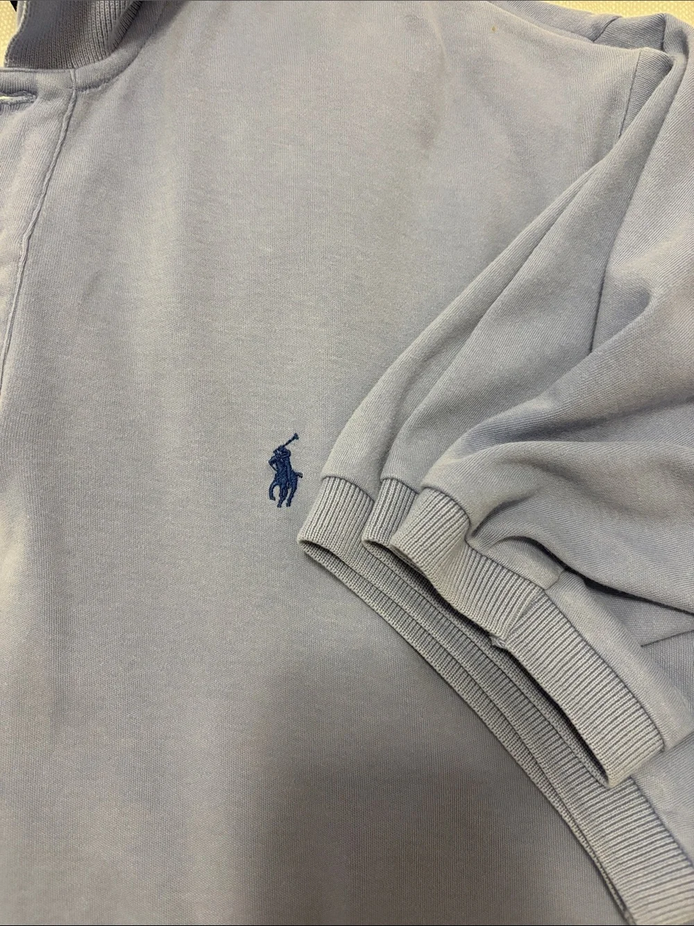 Ralph Lauren Light Blue Men’s Polo with Navy Pony